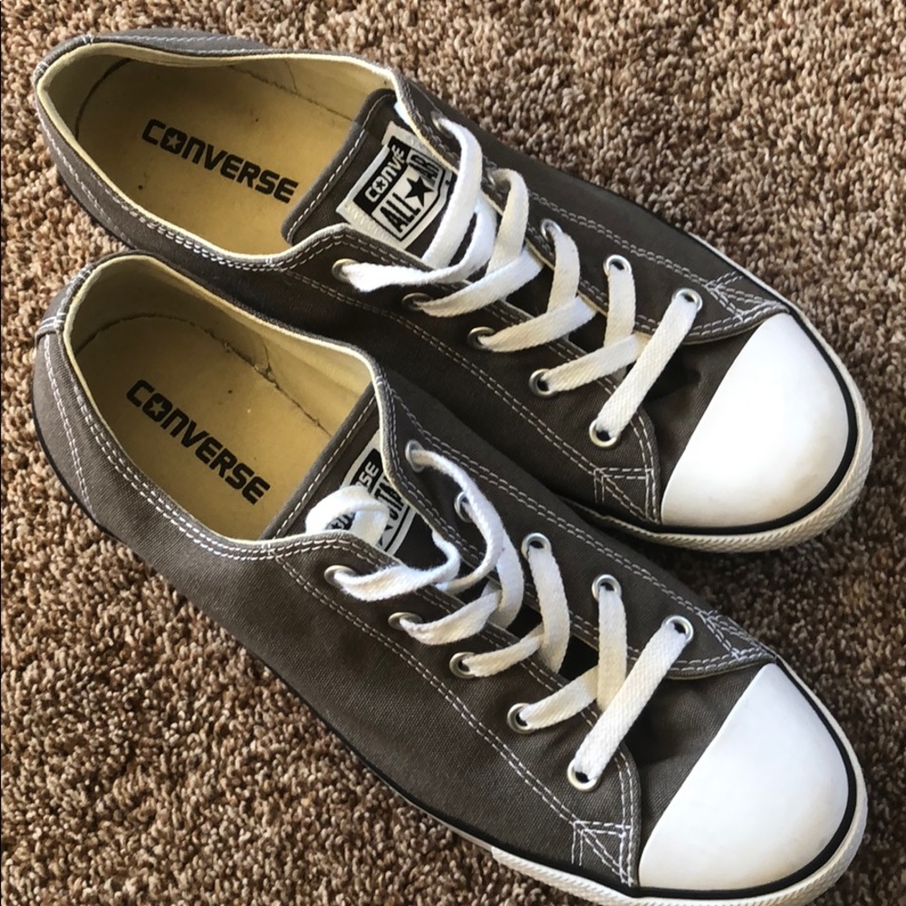 Grey Unisex Converse All-Stars